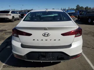 2020 Hyundai Elantra SEL with VIN 5NPD84LFXLH546149, listed as a Copart auction lot 44609215 with 253,028 mi miles and Salvage Title. Bid and sale history available at carsss.com. Image 6.