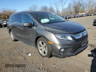 2019 Honda Odyssey EX-L with VIN 5FNRL6H7XKB042232, listed as a Copart auction lot 81066384 with 55,724 mi miles and Salvage Title. Bid and sale history available at carsss.com. Image 4.