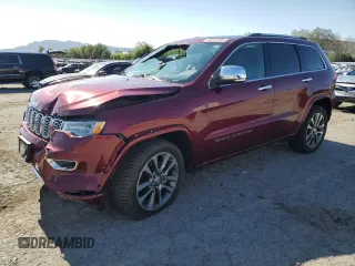 2018 Jeep Grand Cherokee Overland with VIN 1C4RJFCG7JC308105, listed as a Copart auction lot 60351545 with 55,769 mi miles and Salvage title. Bid and sale history available at DreamBid. Image 1.