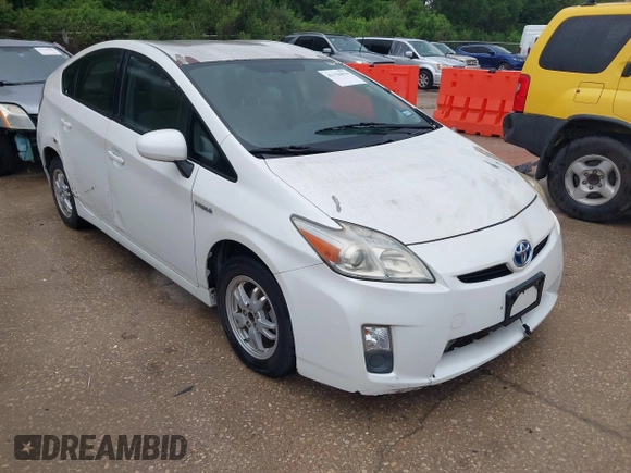 2010 Toyota Prius II with VIN JTDKN3DU6A0188131, listed as a IAAI auction lot 42156816 with 191,003 mi miles. Bid and sale history available at carsss.com. Image 1.