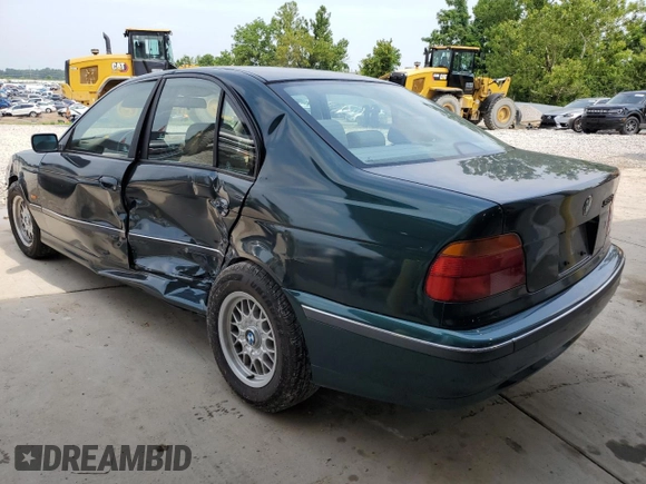 1997 BMW 5 Series 528iA with VIN WBADD632XVBW10342, listed as a Copart auction lot 57026784 with 102,115 mi miles and Salvage Title. Bid and sale history available at carsss.com. Image 2.
