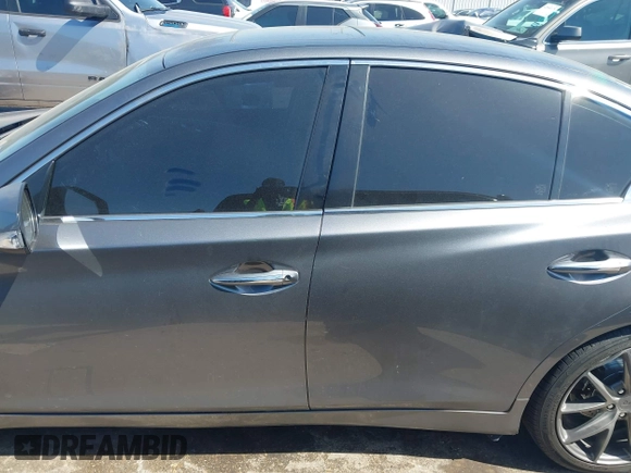 2014 Infiniti Q50 Sport with VIN JN1BV7AR4EM689009, listed as a IAAI auction lot 41990992 with 131,071 mi miles and . Bid and sale history available at DreamBid. Image 14.
