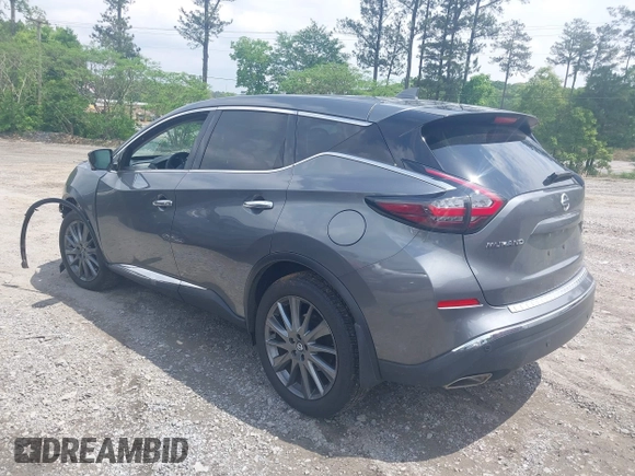 2021 Nissan Murano SV z VIN 5N1AZ2BJ1MC146662, wystawiony jako IAAI lot #42094316 z przebiegiem 36 369 mil mil oraz . Historia ofert i sprzedaży dostępna na DreamBid. Obrazek 3.