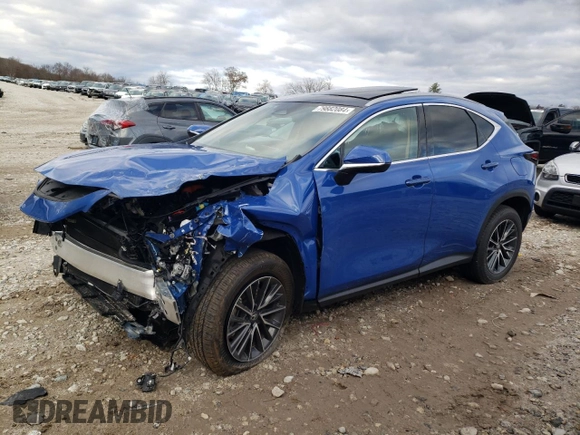 2025 Lexus NX with VIN 2T2HKCEZ9SC038658, listed as a Copart auction lot 79882084 with 1,323 mi miles and Salvage Title. Bid and sale history available at carsss.com. Image 1.