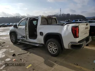 2021 GMC Sierra 1500 SLT z VIN 3GTU9DED6MG221615, wystawiony jako Copart lot #86548844 z przebiegiem Nie podano mil oraz Szkoda całkowita • Salvage title. Historia ofert i sprzedaży dostępna na DreamBid. Obrazek 2.