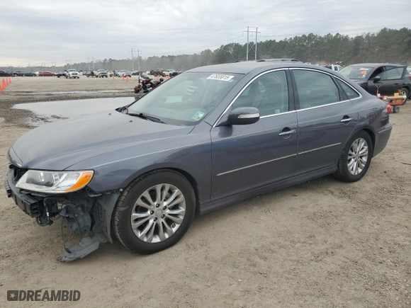 2011 Hyundai Azera Limited with VIN KMHFC4DF8BA559442, listed as a Copart auction lot 47655815 with 134,782 mi miles and Salvage Title. Bid and sale history available at carsss.com. Image 1.