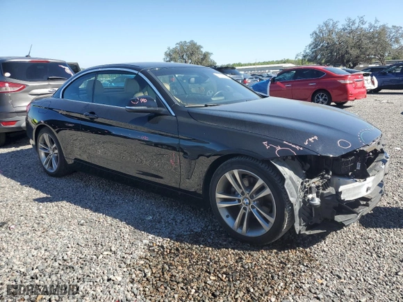2016 BMW 4 Series 428i with VIN WBA3V7C52G5A25848, listed as a Copart auction lot 47838585 with 47,587 mi miles and Salvage Title. Bid and sale history available at carsss.com. Image 4.