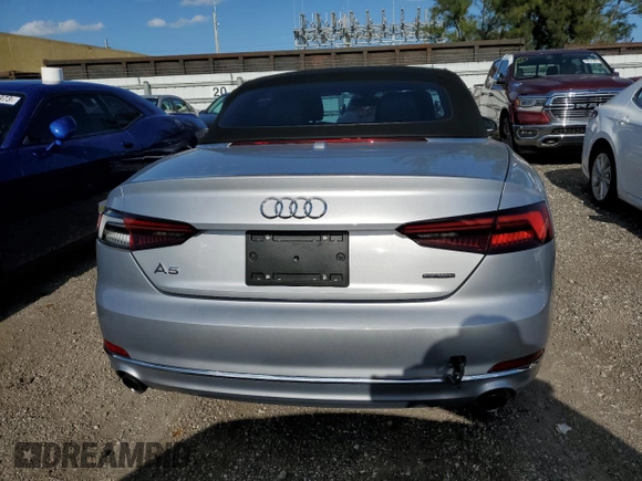 2019 Audi A5 Cabriolet Premium z VIN WAUWNGF57KN001673, wystawiony jako Copart lot #49077263 z przebiegiem 41 769 mil mil oraz . Historia ofert i sprzedaży dostępna na DreamBid. Obrazek 6.