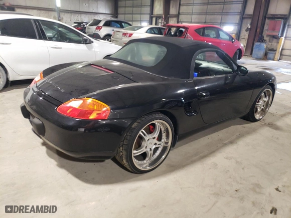 2002 Porsche Boxster with VIN WP0CA29862U622466, listed as a Copart auction lot 67124364 with 182,398 mi miles and Salvage Title. Bid and sale history available at carsss.com. Image 3.