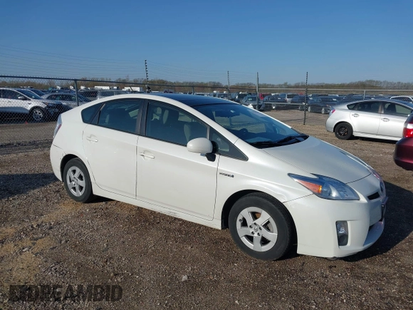 2010 Toyota Prius II with VIN JTDKN3DU9A1016170, listed as a IAAI auction lot 41934229 with 74,363 mi miles. Bid and sale history available at carsss.com. Image 1.