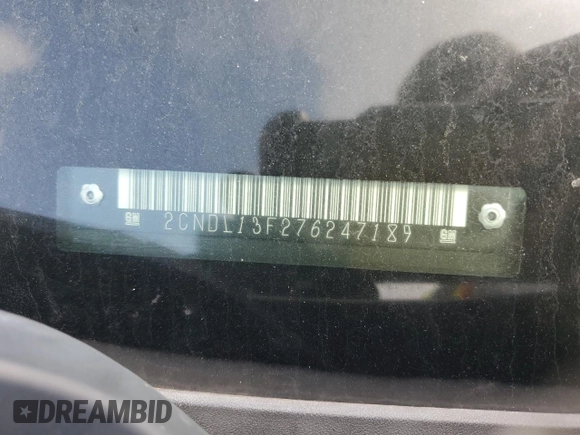 2007 Chevrolet Equinox LS z VIN 2CNDL13F276247189, wystawiony jako Copart lot #54533115 z przebiegiem 137 859 mil mil oraz Szkoda całkowita • Salvage title. Historia ofert i sprzedaży dostępna na DreamBid. Obrazek 14.