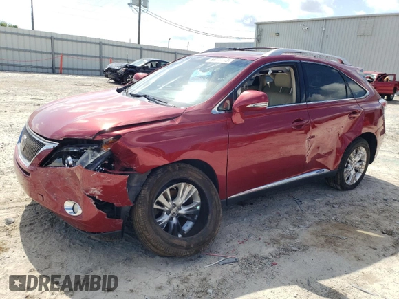 2012 Lexus RX 450h with VIN JTJBC1BA3C2049887, listed as a Copart auction lot 56978415 with 162,626 mi miles and Salvage title. Bid and sale history available at DreamBid. Image 1.