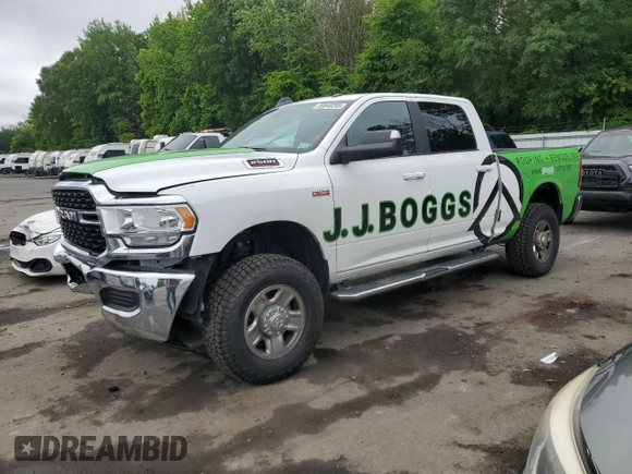 2022 Ram 2500 Big Horn with VIN 3C6UR5DJ0NG182445, listed as a Copart auction lot 59940205 with 91,080 mi miles and Salvage title. Bid and sale history available at DreamBid. Image 1.