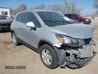2017 Chevrolet Trax LS with VIN KL7CJNSB3HB192761, listed as a IAAI auction lot 41791039 with 76,591 mi miles. Bid and sale history available at carsss.com. Image 1.