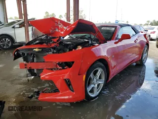 2018 Chevrolet Camaro 1LT with VIN 1G1FB3DX9J0122444, listed as a Copart auction lot 68957592 with 76,830 mi miles. Bid and sale history available at carsss.com. Image 1.