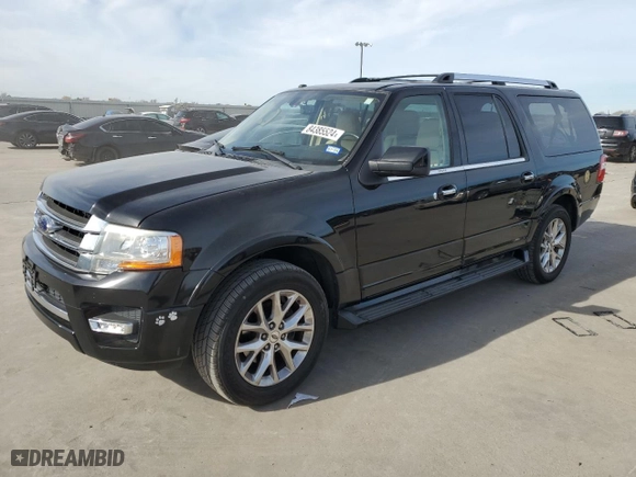 2017 Ford Expedition EL Limited with VIN 1FMJK1KT6HEA12787, listed as a Copart auction lot 84385524 with 121,374 mi miles and Salvage Title. Bid and sale history available at carsss.com. Image 1.