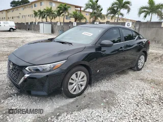 2024 Nissan Sentra S with VIN 3N1AB8BV9RY205649, listed as a Copart auction lot 46644935 with 4,200 mi miles and Salvage Title. Bid and sale history available at carsss.com. Image 1.