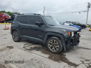 2017 Jeep Renegade Altitude with VIN ZACCJABB4HPG38515, listed as a Copart auction lot 58503415 with 104,040 mi miles and Salvage title. Bid and sale history available at DreamBid. Image 4.