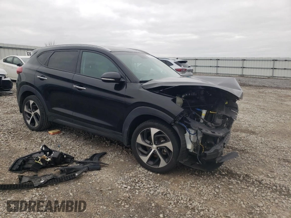2016 Hyundai Tucson Limited z VIN KM8J33A28GU161692, wystawiony jako Copart lot #51263265 z przebiegiem Nie podano mil oraz Nie do naprawy • Non repairable. Historia ofert i sprzedaży dostępna na DreamBid. Obrazek 4.