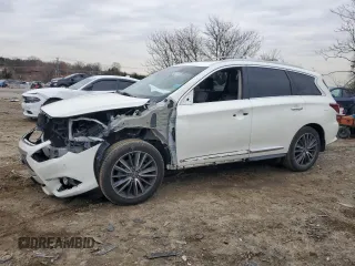 2019 Infiniti QX60 Luxe with VIN 5N1DL0MM1KC532294, listed as a Copart auction lot 84032244 with 102,665 mi miles and Salvage Title. Bid and sale history available at DreamBid. Image 1.