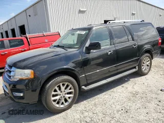 2016 Ford Expedition Max Limited с VIN 1FMJK1KT5GEF20568, выставлен на аукционе Copart как лот 48924485 с пробегом 153 047 миль миль и Списание • Salvage title. История ставок и продаж доступна на DreamBid. Изображение 1.