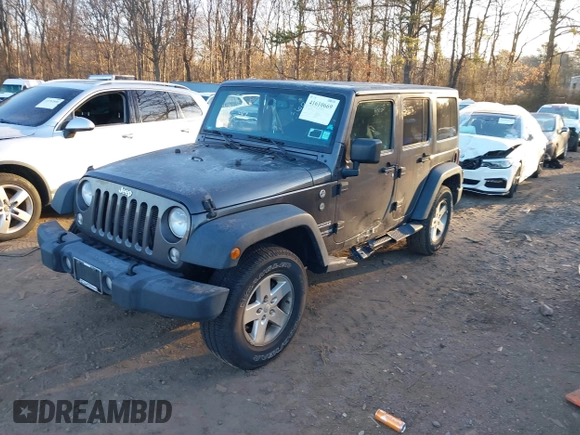2018 Jeep Wrangler JK Unlimited Sport with VIN 1C4BJWDG2JL810424, listed as a IAAI auction lot 41610669 with 73,830 mi miles. Bid and sale history available at carsss.com. Image 17.