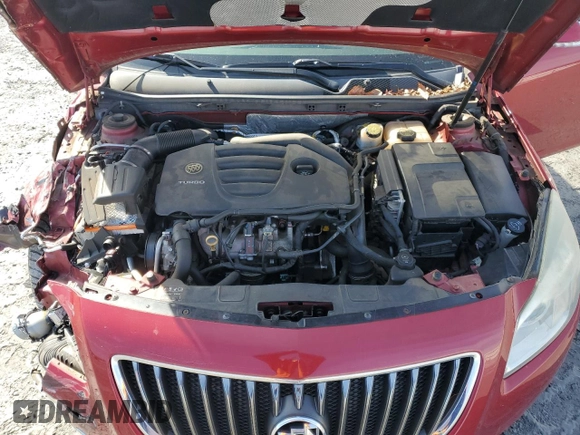 2013 Buick Regal Turbo Premium 2 with VIN 2G4GT5GV9D9190294, listed as a Copart auction lot 45120895 with 122,029 mi miles and Salvage title. Bid and sale history available at DreamBid. Image 12.