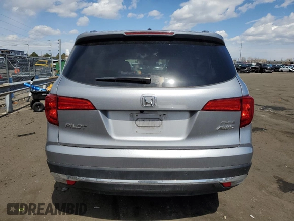 2016 Honda Pilot Elite with VIN 5FNYF6H05GB120106, listed as a Copart auction lot 49559524 with 104,682 mi miles and Salvage Title. Bid and sale history available at carsss.com. Image 6.