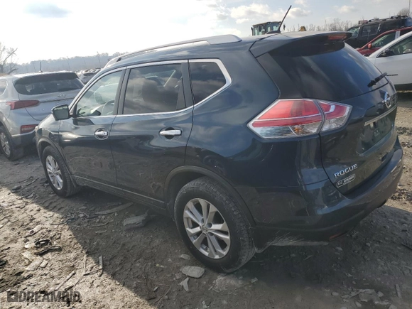 2015 Nissan Rogue S with VIN KNMAT2MT9FP555573, listed as a Copart auction lot 86861724 with 83,414 mi miles and Salvage Title. Bid and sale history available at carsss.com. Image 2.