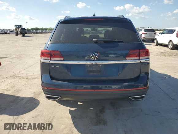 2021 Volkswagen Atlas SE z VIN 1V2WR2CA0MC543710, wystawiony jako Copart lot #54196735 z przebiegiem Nie podano mil oraz Szkoda całkowita • Salvage title. Historia ofert i sprzedaży dostępna na DreamBid. Obrazek 6.