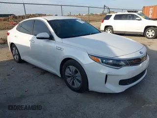 2017 Kia Optima Hybrid with VIN KNAGT4LE3H5012532, listed as a IAAI auction lot 41714986 with 127,588 mi miles. Bid and sale history available at carsss.com. Image 1.