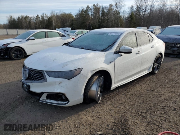 2019 Acura TLX w/Advance Pkg with VIN 19UUB3F87KA800500, listed as a Copart auction lot 52171675 with 76,641 mi miles and Clean Title. Bid and sale history available at carsss.com. Image 1.