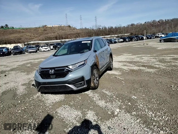 2022 Honda CR-V Touring with VIN 7FARW2H9XNE053919, listed as a Copart auction lot 46124805 with 9,394 mi miles and Salvage Title. Bid and sale history available at carsss.com. Image 14.