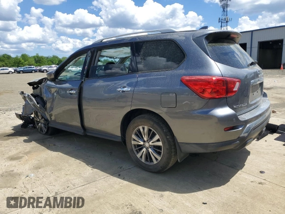 2020 Nissan Pathfinder S with VIN 5N1DR2AM3LC649620, listed as a Copart auction lot 55739635 with Not provided miles and Salvage title. Bid and sale history available at DreamBid. Image 2.