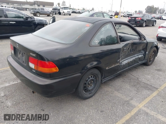 1998 Honda Civic DX with VIN 1HGEJ6220WL011528, listed as a IAAI auction lot 41858815 with 162,818 mi miles. Bid and sale history available at carsss.com. Image 4.