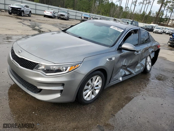2017 Kia Optima LX with VIN 5XXGT4L37HG124974, listed as a Copart auction lot 48479025 with 129,767 mi miles and Salvage Title. Bid and sale history available at carsss.com. Image 1.