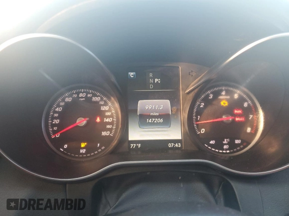 2017 Mercedes-Benz C 300 with VIN 55SWF4KB7HU210587, listed as a Copart auction lot 61988255 with 147,206 mi miles and Clean title. Bid and sale history available at DreamBid. Image 9.