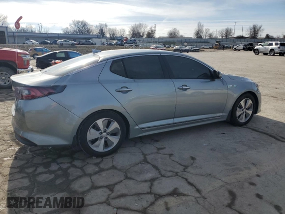 2016 Kia Optima Hybrid EX with VIN KNAGN4AD2G5098872, listed as a Copart auction lot 43930105 with 0 mi miles and Salvage Title. Bid and sale history available at carsss.com. Image 3.