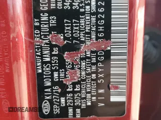 2017 Kia Sorento LX with VIN 5XYPGDA36HG262069, listed as a Copart auction lot 47067165 with 130,733 mi miles and Salvage Title. Bid and sale history available at carsss.com. Image 15.