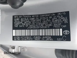 2015 Toyota Prius Four z VIN JTDKN3DU0F0455819, wystawiony jako IAAI lot #42169941 z przebiegiem 63 861 mil mil oraz . Historia ofert i sprzedaży dostępna na DreamBid. Obrazek 9.