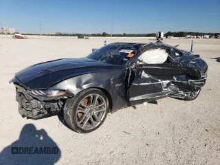 2019 Ford Mustang GT with VIN 1FA6P8CF2K5120723, listed as a Copart auction lot 87422134 with Not provided miles and Salvage title. Bid and sale history available at DreamBid. Image 1.