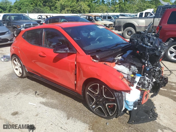 2021 Hyundai Veloster N with VIN KMHT36AH6MU010702, listed as a Copart auction lot 63672044 with 42,384 mi miles and Salvage Title. Bid and sale history available at carsss.com. Image 4.