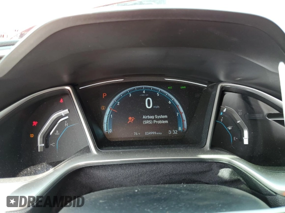 2020 Honda Civic Sedan Touring with VIN 2HGFC1F91LH683003, listed as a Copart auction lot 53839085 with 34,999 mi miles and Salvage Title. Bid and sale history available at carsss.com. Image 9.