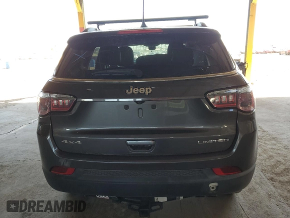 2018 Jeep Compass Limited with VIN 3C4NJDCB4JT232595, listed as a Copart auction lot 50377635 with 87,229 mi miles and Clean Title. Bid and sale history available at DreamBid. Image 6.