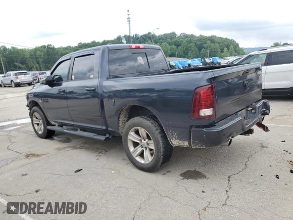 2017 Ram 1500 Sport with VIN 1C6RR7MT2HS536983, listed as a Copart auction lot 58611485 with 208,035 mi miles and Salvage title. Bid and sale history available at DreamBid. Image 2.