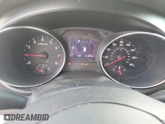 2017 Kia Sedona LX with VIN KNDMB5C17H6333432, listed as a Copart auction lot 67005714 with 91,393 mi miles and Salvage Title. Bid and sale history available at carsss.com. Image 9.