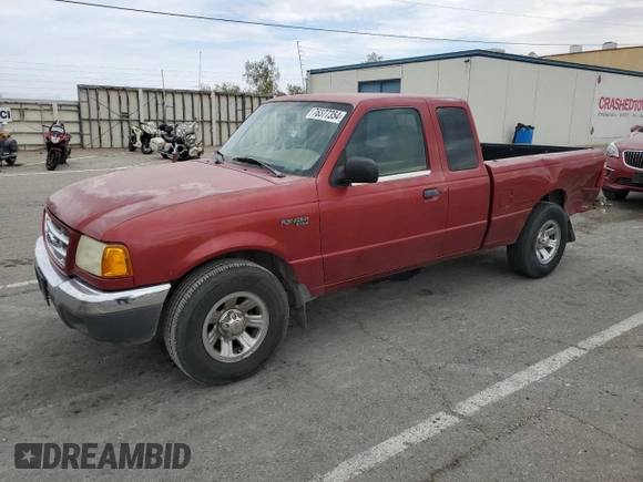 2002 Ford Ranger XLT Appearance with VIN 1FTYR44EX2PA16674, listed as a Copart auction lot 76377354 with 164,298 mi miles and Salvage Title. Bid and sale history available at carsss.com. Image 1.