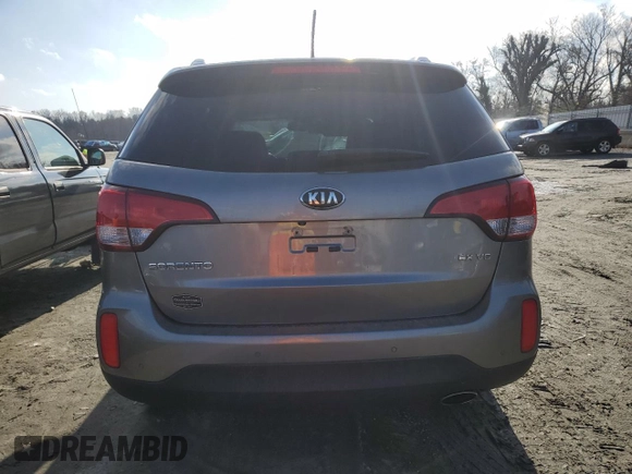 2015 Kia Sorento EX with VIN 5XYKU4A7XFG645404, listed as a Copart auction lot 86965254 with 0 mi miles and Salvage Title. Bid and sale history available at carsss.com. Image 6.