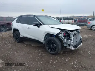 2024 Toyota RAV4 Hybrid XSE with VIN 2T3E6RFV3RW066031, listed as a IAAI auction lot 41736142 with 8,007 mi miles. Bid and sale history available at carsss.com. Image 1.