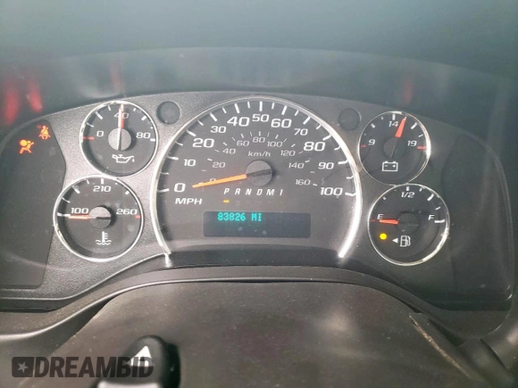 2020 Chevrolet Express Cargo with VIN 1GCWGAFP7L1127228, listed as a Copart auction lot 58584465 with 83,826 mi miles and Salvage title. Bid and sale history available at DreamBid. Image 9.